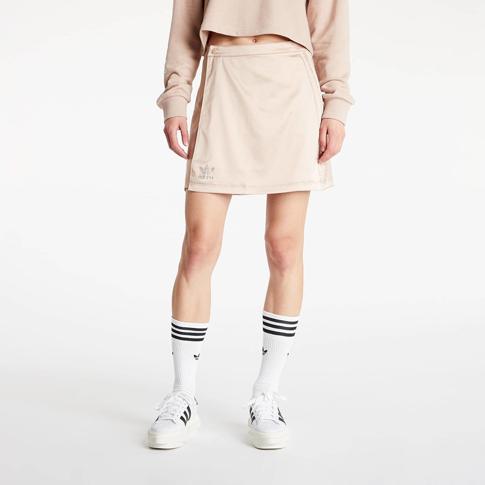 New Adidas 2000 Luxe Wrap Skirt Ash Pearl size M